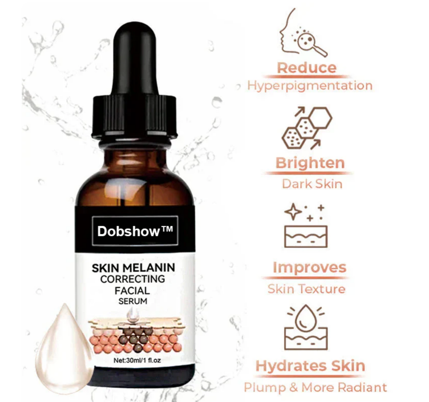 ✨Quitamanchas Rápidas-Dobshow™ Suero Facial Corrector de Melanina- LLEVA EL 2DO CON UN 50% DE DESCUENTO🔥✅