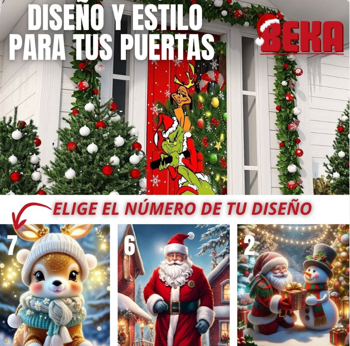 🎅 ChristmasDoor™ – Fundas Navideñas para Puertas